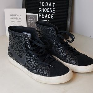 💎Rare Nike Black Cheetah Print High Yop